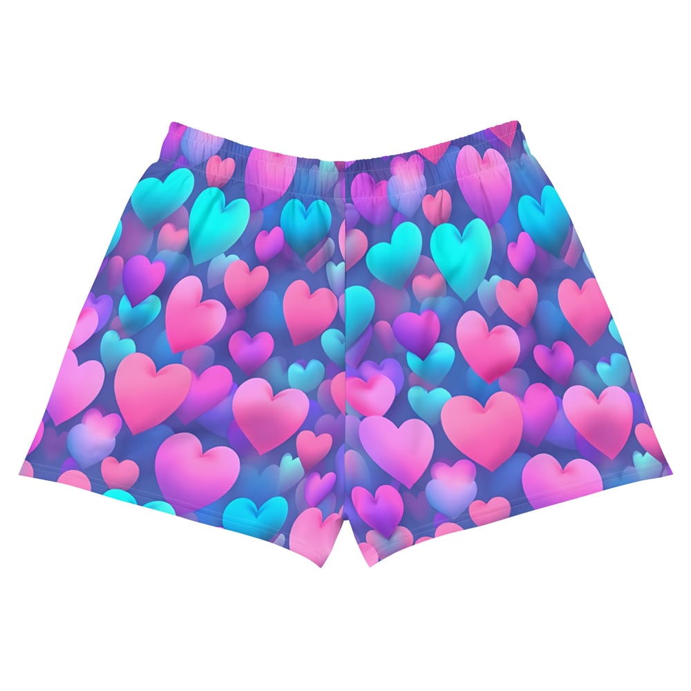 YB Women's Heart Athletic Shorts