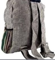 Image of Handmade Hemp back pack