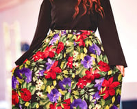 Image 2 of Upcycled Floral Skirt