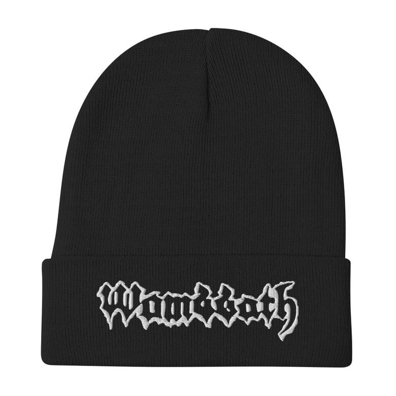 Image of Embroidered (White) Beanie