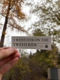 Tweed ride sticker