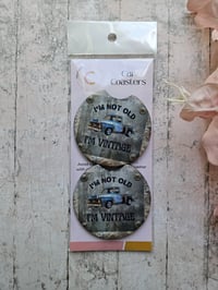 Image 3 of Vintage Truck Car Coasters - 2 pack
