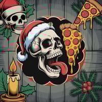 Santa Slice Double-sided Christmas Ornament