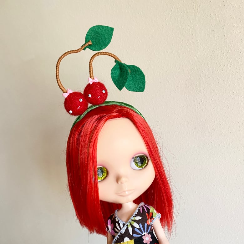 Image of Sweet Cherry Headband For Neo Blythe Dolls 