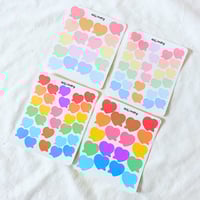 Image 1 of Heart speech bubble stickers