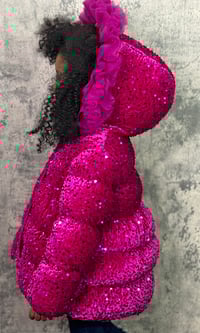 Image 4 of 24K Flare Coat - Pink