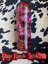 30 oz Red/pink ink/glitter