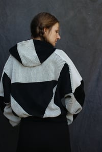 Image 2 of KILA Bomber Jacket,  black & white