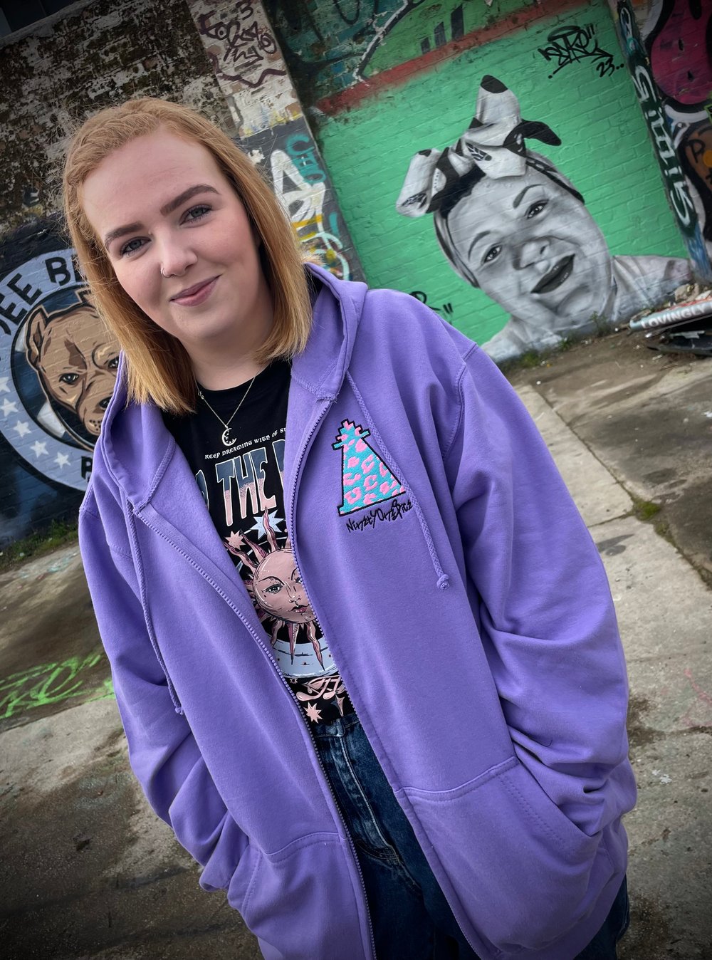Image of Lilac Leopard Zip Up