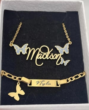 Butterfly nameplate set 