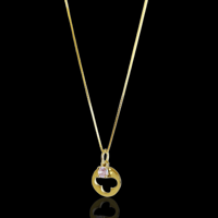 Image 2 of Louis Vuitton Flower Logo Necklace