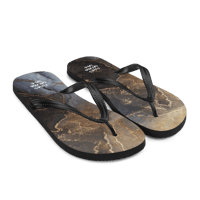 Image 1 of Marble Flip-Flops - black