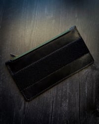Image 1 of ZIPPER POUCH - RUSTIC BLACK