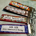 Gin quote keyfobs