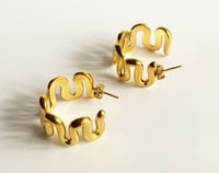 Image 1 of Kira half Hoop Earring