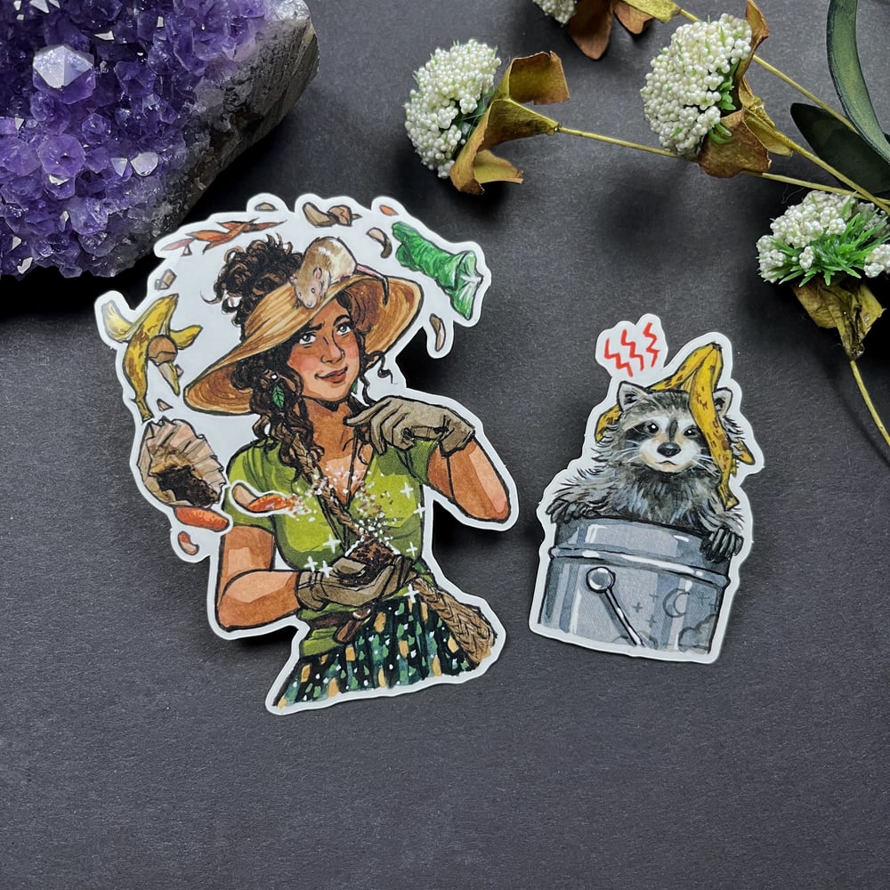 Compost Witch Sticker Duo