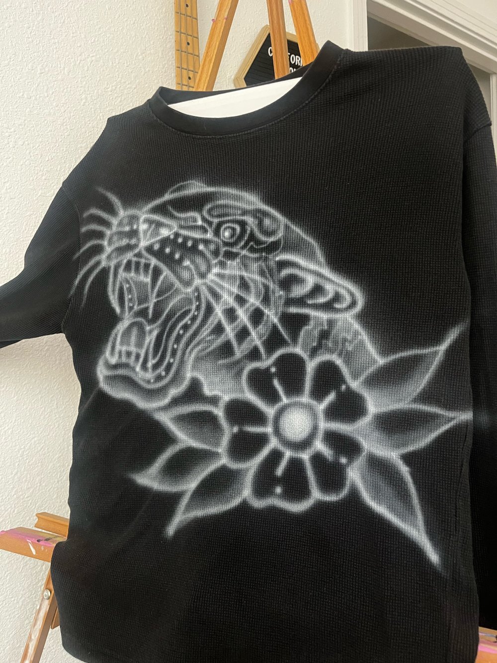 Image of airbrushed tiger long sleeve 