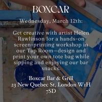 Image 6 of Screen Printing Craft Night at Boxcar Bar & Grill