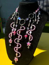 Image 1 of Blush Nova Necklace + Earring Set