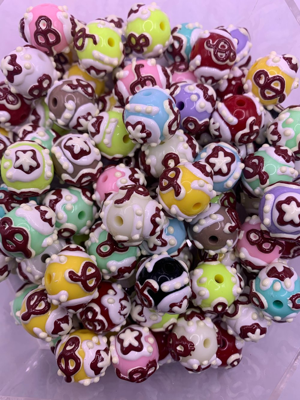 Image of Hand Painted Beads