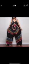 Tie Dye Women's Wide Leg Jumpsuit