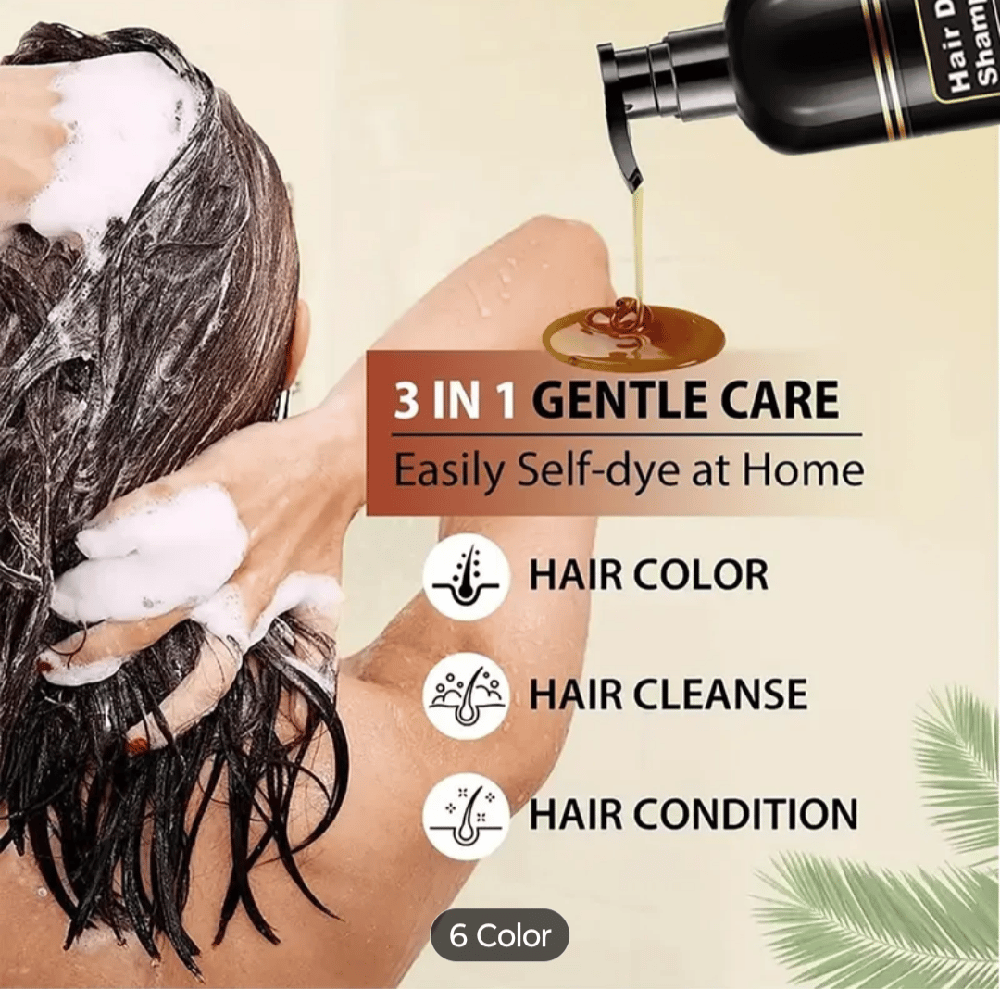 Image of 2025 New 3in Natural Hair Dyeing Shampoo
