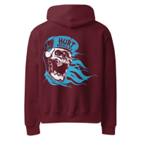 Image 1 of Blue Skull Oversized Heavyweight Pullover Hoodie
