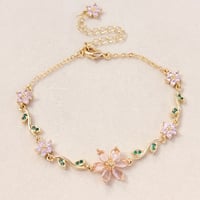 Image 1 of Pink & Green Graden Bracelet