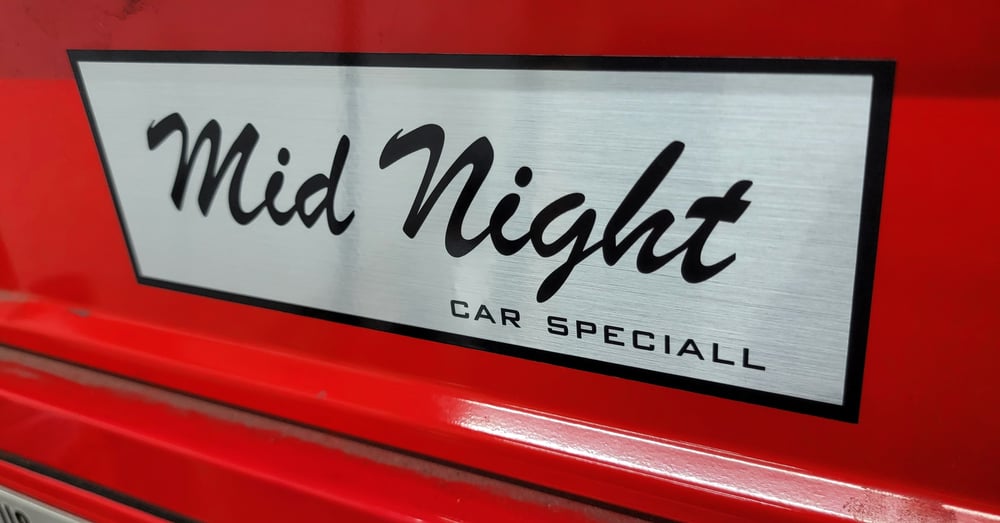 MID NIGHT Club Car Speciall Replica Bumper Sticker
