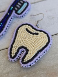 Image 2 of Toothbrush Tooth earrings 