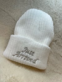 Newborn ‘just arrived’ hats 