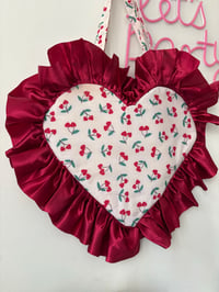 Image 3 of 🍒 Cherry Hearts Ruffle Bag — Sample Sale | £17