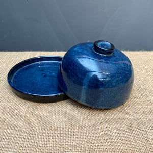 Image of Butter Dish - dark blue