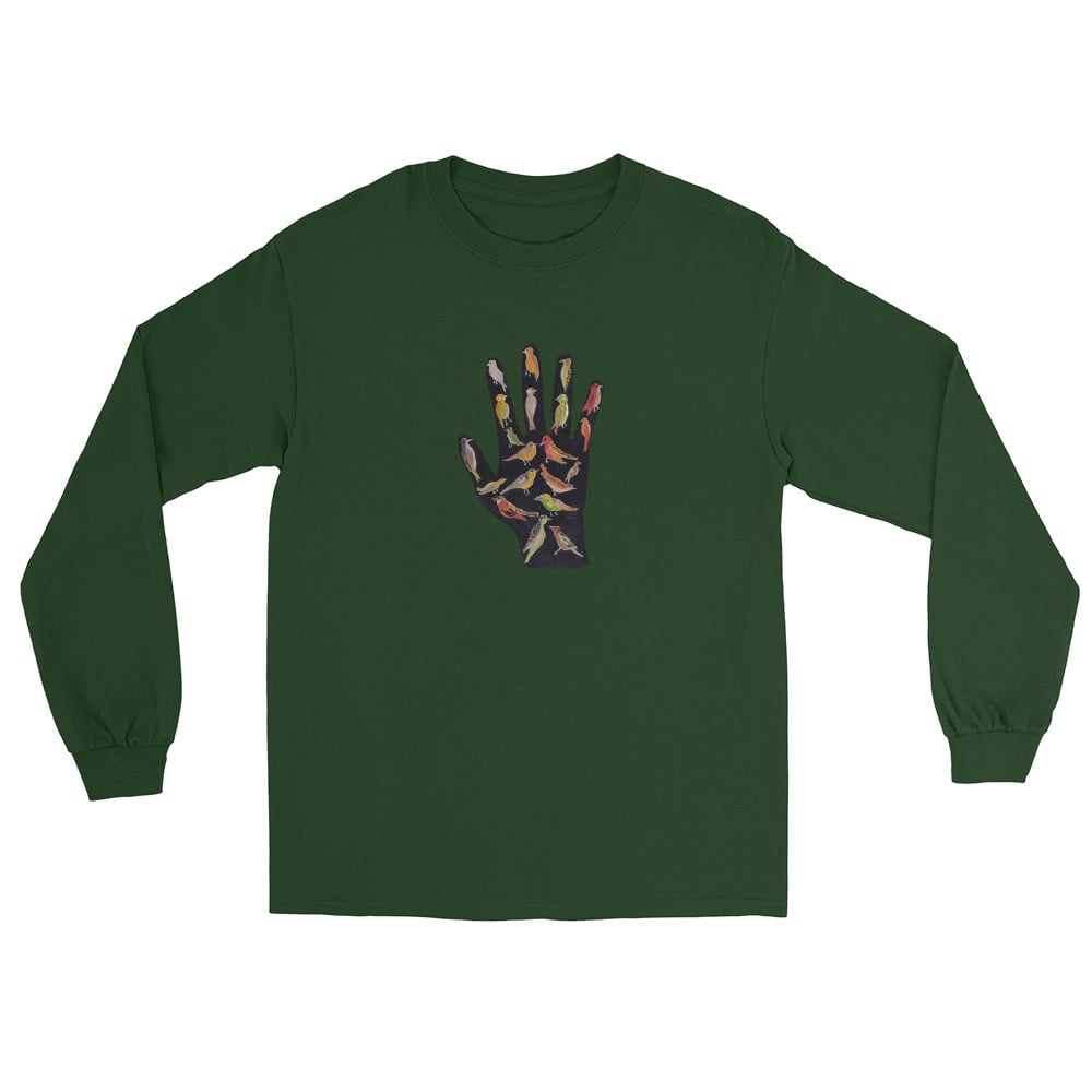 Image of HAND OF BIRDS LONG SLEEVE SHIRT
