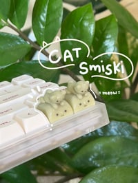 Image 1 of Smiski cat keycap 🐈🍀