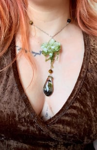 Image 2 of 🌿Mossy Phalaenopsis Terrarium 🌿 Necklace 