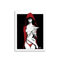 Little red riding hood print