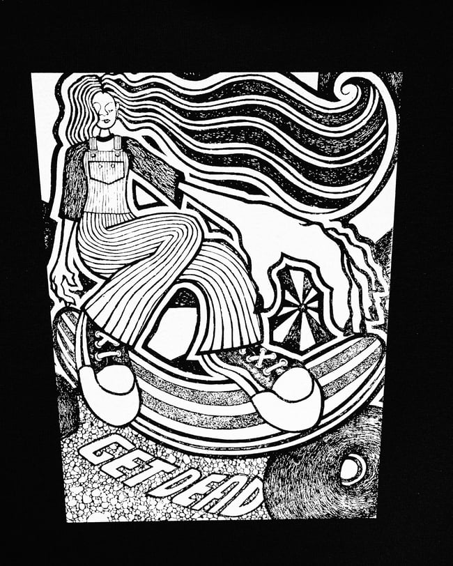 Get Dead (Skater Grrrl) art print 