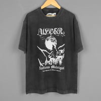 Image 1 of Ulver The Madrigal Of Night Premium T-Shirt – Washed Black Metal Unisex Cotton Tee for Men & Women
