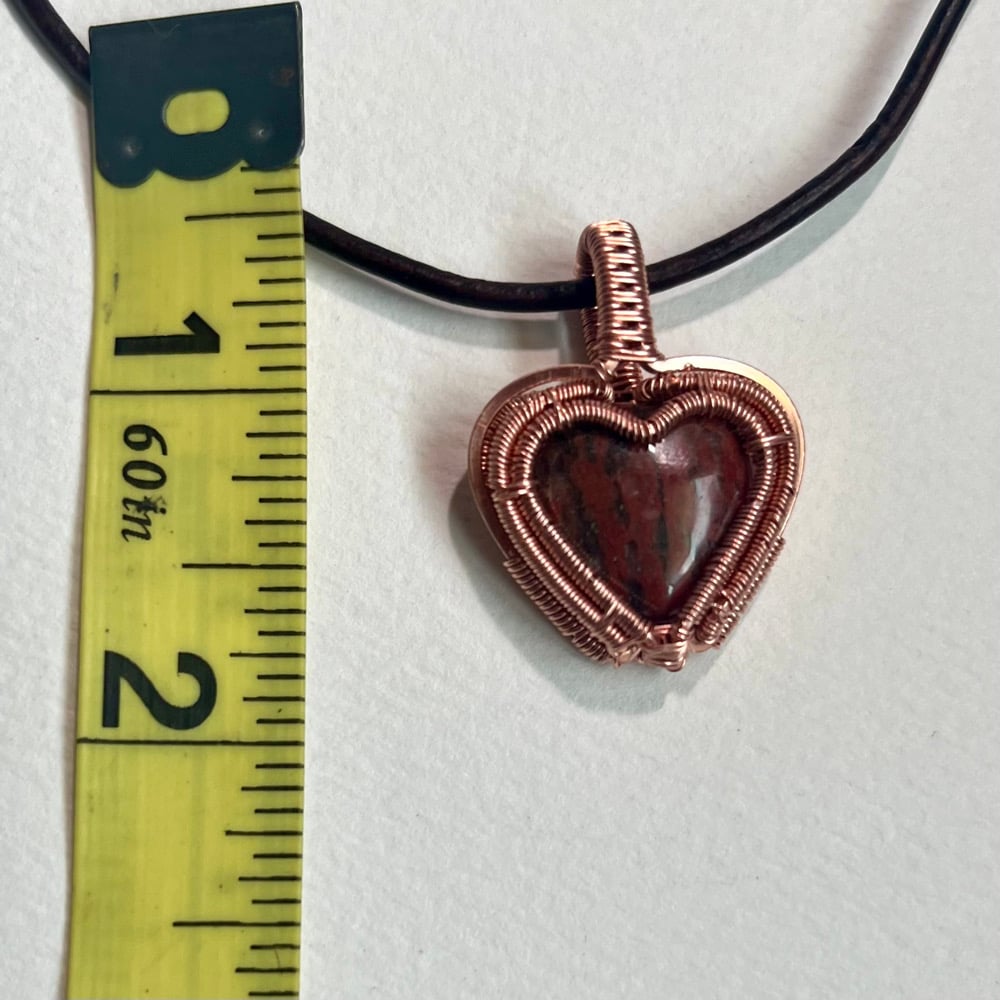 Image of Jasper Heart For Crystal S.