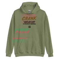 Image 2 of LOVEDCGOGO "C.R.A.N.K. -Congo Rhythms Amplified Next to Kicks & Snares" Light Unisex Hoodie