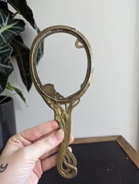 Image 2 of vintage art nouveau hand mirror