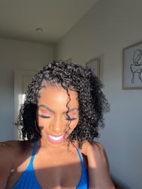 Image 1 of 14 inch 13x6 CURLY BOB! INVISIBLE LACE FRONT WIG