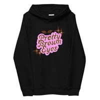 Image 2 of Frankie J Pretty Brown Eyes Women's eco fitted hoodie