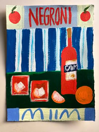 Image 1 of Negroni on blue stripes