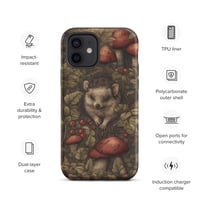 Image 11 of Boho Nature Cottagecore Inspired Hedgehogs Among Mushrooms Tough Case for iPhone®