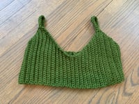 Image 1 of Olive green crop top/bralette