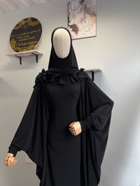 Image 1 of Ruffled overhead khimar set