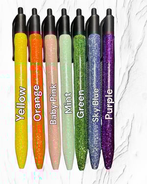 Image of Glitter Pens with clip