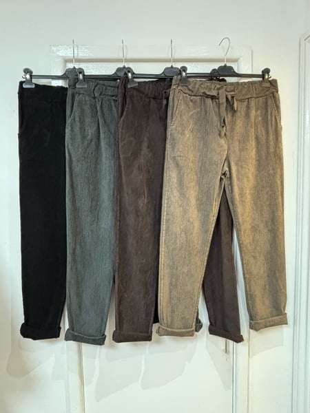 Image of CORDUROY MAGIC DRAWSTRING TROUSERS